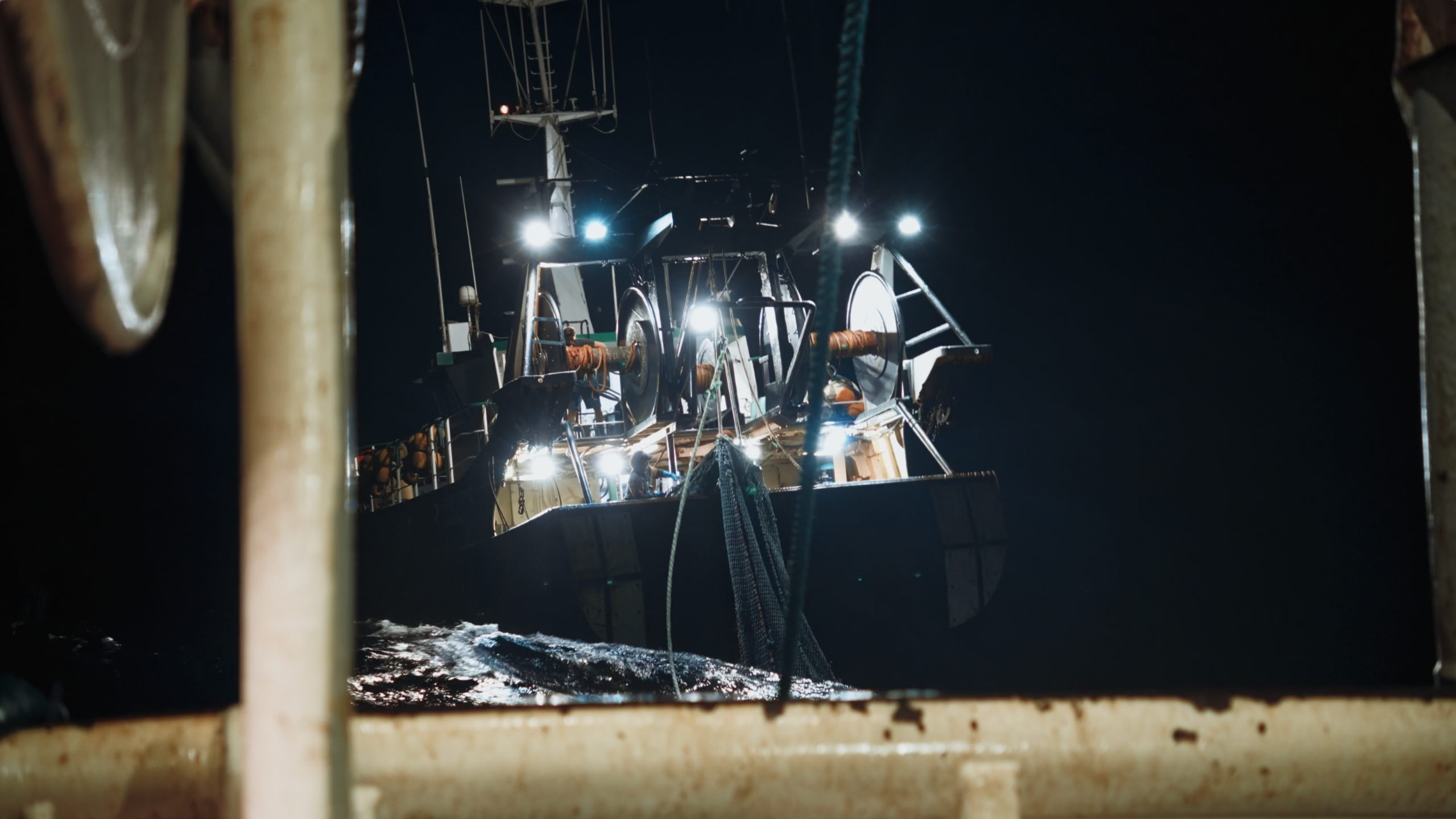 Bateau de pêche en mer